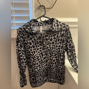 cheetah print pullover